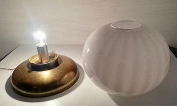 Tafellamp - Vintage ontwerp 1960 - Artistiek geblazen