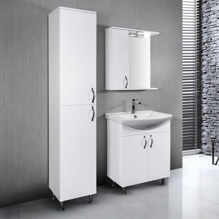 Badmeubelset BWS Aleco 65 cm Inclusief Spiegelkast en, Bricolage & Construction, Sanitaire, Enlèvement ou Envoi