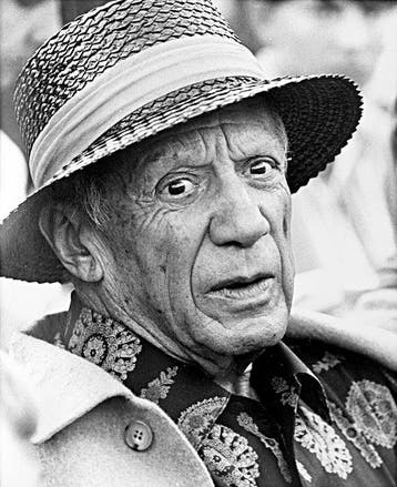 Hubertus Hierl (1940) - Porträt Pablo Picasso (Fréjus,, Antiek en Kunst