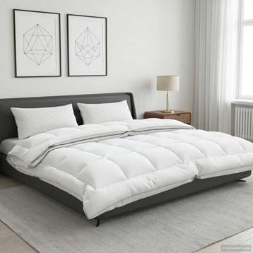 vidaXL Dekbed TRIER 240x260cm 4 seizoenen 140+220GSM Wit, Verzenden, Nieuw