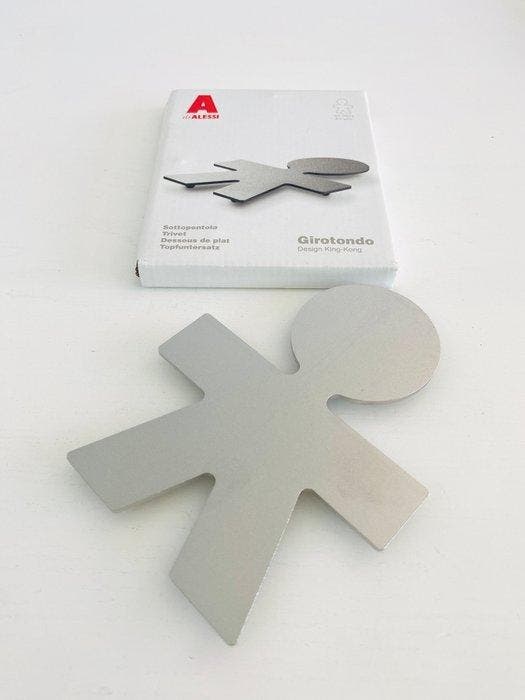 Alessi - King-Kong - Dienblad (2) - Girotondo - Staal -, Antiek en Kunst, Antiek | Meubels | Stoelen en Sofa's