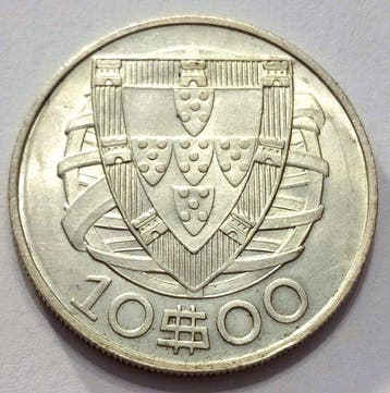 Portugal. Republic. 10 escudos 1940 (Sans prix de réserve)