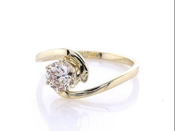 Zonder minimumprijs - Ring - 14 karaat Geel goud - 0.50ct., Nieuw