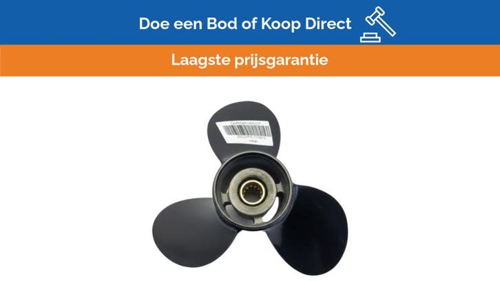 Bieden: Suzuki Aluminium 3-Blade 11-1/4 x 15 Propeller for, Watersport en Boten, Bootonderdelen, Ophalen of Verzenden