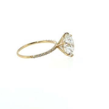 Zonder minimumprijs - Ring - 14 karaat Geel goud - 3.08ct., Handtassen en Accessoires, Ringen, Nieuw