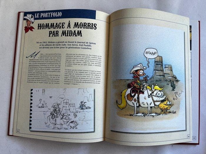 Les Dessous dune création - Lucky Luke - 36x C + ex-libris, Boeken, Stripverhalen