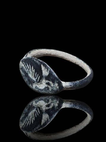 Oud-Romeins Stunning & Rare Military Flying Eagle Seal Ring