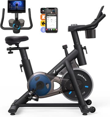 MERACH Hometrainer, fiets met verstelbare weerstand, stille, Verzenden