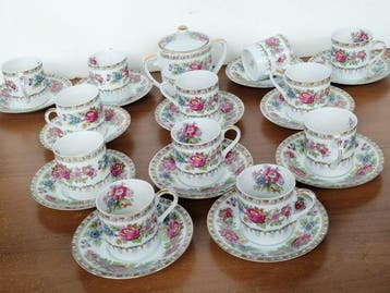 Service à café (25) - Porcelaine, Antiquités & Art