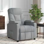 Massagestoel stof lichtgrijs | Retour Deal | 61% Korting!, Eenpersoons, Verzenden, Nieuw, 75 tot 100 cm