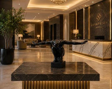 sculptuur, Majestic Winged Athlete Sculpture Inspired Symbol