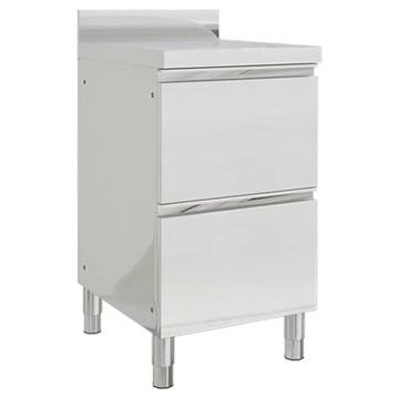 vidaXL Commerciële keukenkast met 2 lades 50x60x96 cm, Verzenden