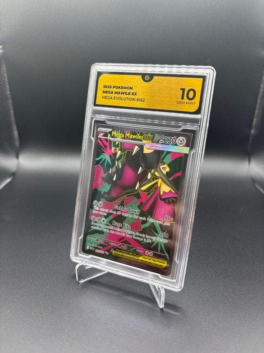 Pokémon - 1 Graded card - Mega Mawile ex 162 Mega Evolution, Hobby en Vrije tijd, Verzamelkaartspellen | Pokémon