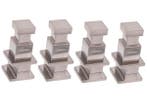 Veiling - 4x Beaux haak voor radiator vierkant 2x2x6cm Rodez, Doe-het-zelf en Bouw, Nieuw