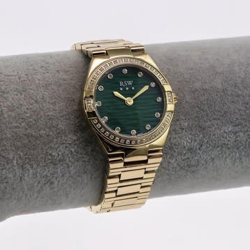 RSW - Swiss Diamond Watch - RSWL156-GG-D-12 - Zonder, Handtassen en Accessoires, Horloges | Heren, Nieuw