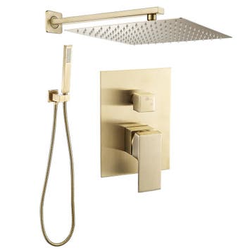 Regendoucheset Inbouw Muur Rio 20cm Vierkant AANBIEDING, Verzenden, Douche