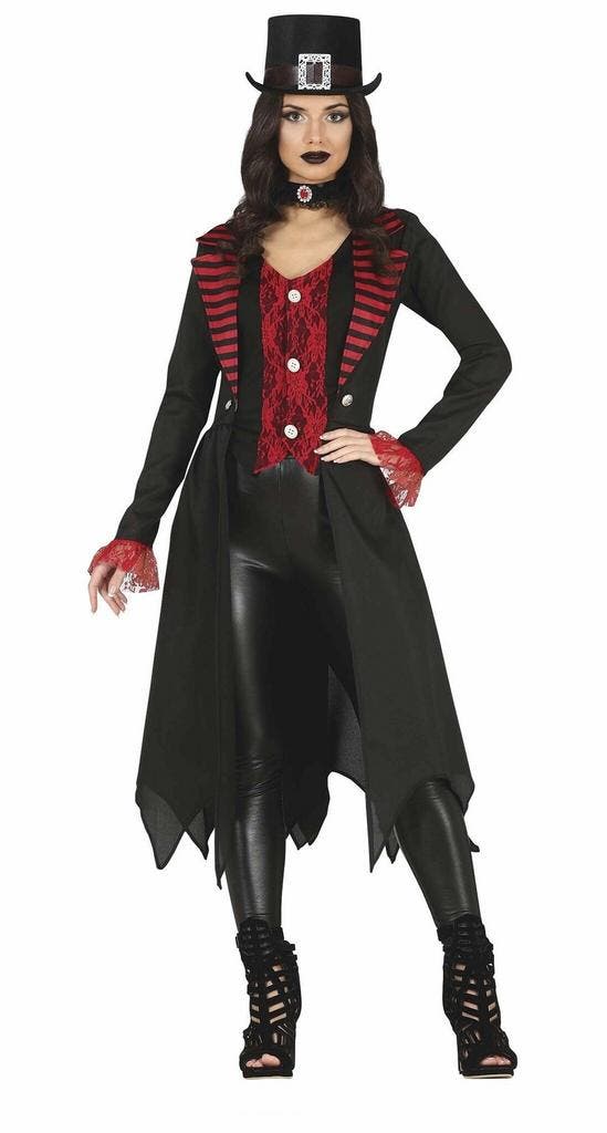 Gothic Halloween Kostuum Dames Rood, Hobby & Loisirs créatifs, Articles de fête, Envoi
