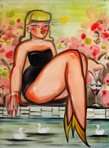 Yana Medow - Blush Garden XXL, Antiek en Kunst