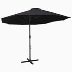 vidaXL Parasol met aluminium paal 460x270 cm zwart, Verzenden, Nieuw