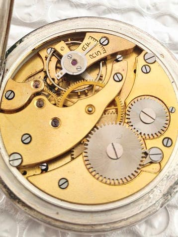 Elans - Vintage Swiss Galonné Silver 800 Pocket Watch - Art, Nieuw