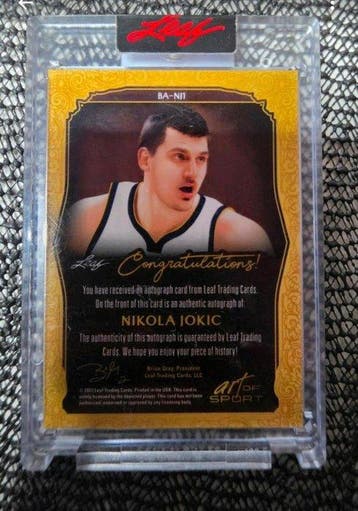 Leaf - Nikola Jokic - (1/5) Parallel - Autographed Card, Nieuw