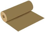 Bloemenpapier cadeaupapierkraftpapier licht goud rol 50 cm x, Nieuw