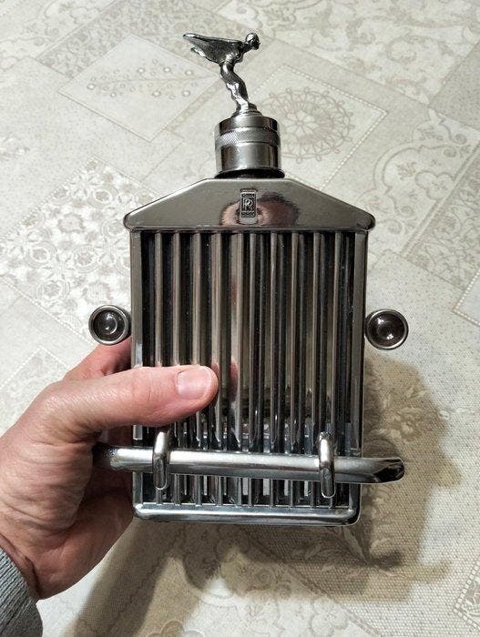 Karaf - Metaal - Carillon Rolls Royce, Antiquités & Art, Curiosités & Brocante