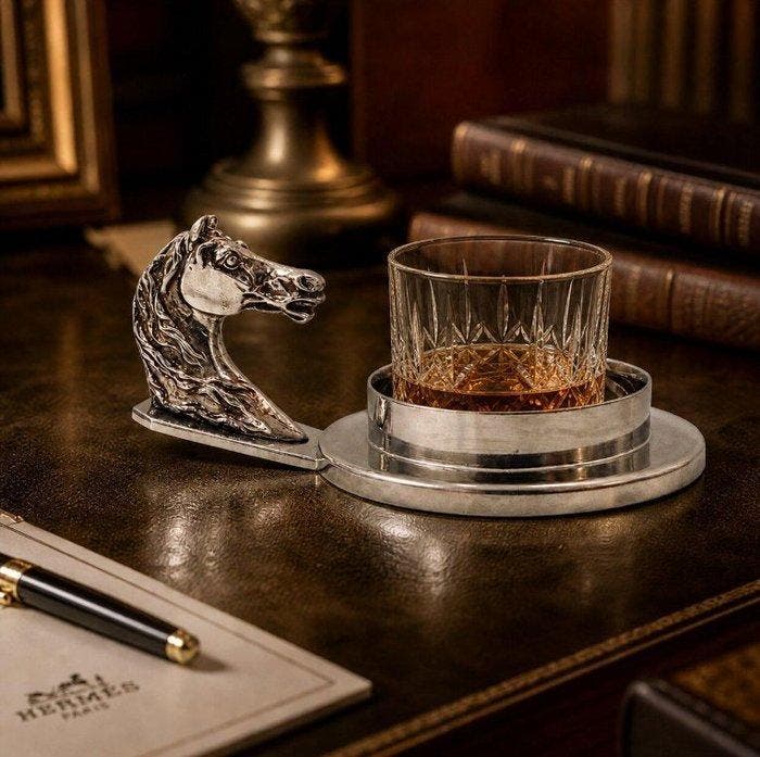 Hermes - Messensteun - Metaal, Antiek en Kunst, Antiek | Meubels | Tafels