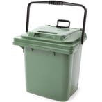 Afvalbak | Kunststof | Groen | 45L | Klapdeksel | Wielen |, Verzenden