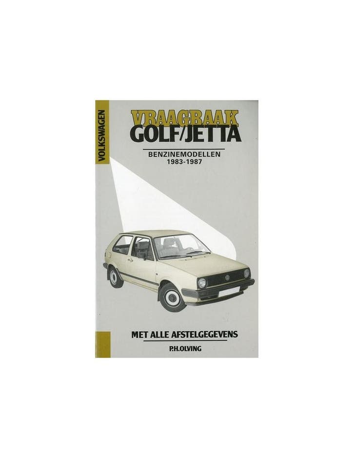 1983 - 1987 VOLKSWAGEN GOLF & JETTA BENZINE VRAAGBAAK NEDE.., Auto diversen, Handleidingen en Instructieboekjes, Ophalen of Verzenden