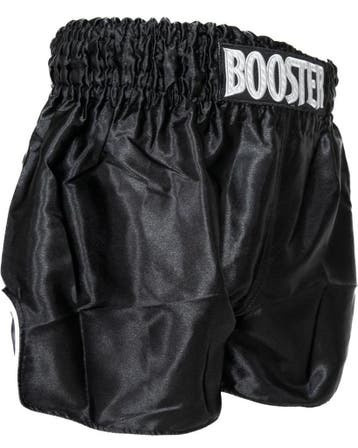 Booster Muay Thai Kickboks Short TBT Plain V2 Zwart, Verzenden, Zwart, Vechtsport, Nieuw