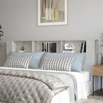 vidaXL Hoofdbordkast 220x18,5x104,5 cm betongrijs, Huis en Inrichting, Slaapkamer | Bedden, Verzenden, Nieuw