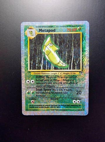 Pokémon - 2 Card - Metapod Reverse Holo - Muk Holo -