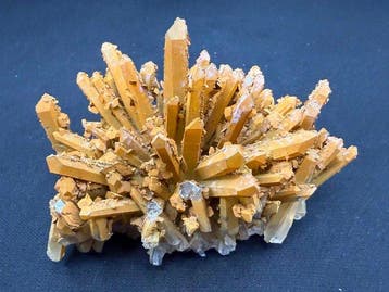 Calciet op kwarts met limonietbekleding Exemplaar - Hoogte:, Verzamelen, Mineralen en Fossielen