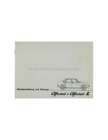 1975 ALFA ROMEO ALFASUD - L INSTRUCTIEBOEKJE DUITS, Ophalen of Verzenden