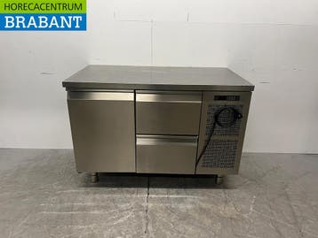 RVS Coldline Koelwerkbank 1 Deur en 2 Laden 130,5 cm 230V, Ophalen of Verzenden
