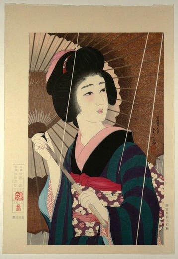 Torii Kotondo /  (1900–1976) Rain /  Ére Shwa, édition