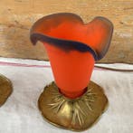 Lampe (2) - Pâte de verre - Lampe de table / Lampe de chevet