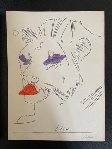 Andy Warhol (1928-1987) - Il Leone, Antiek en Kunst