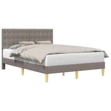 Bedframe Taupe 120x190 | OP = OP | Pak die -25%, Huis en Inrichting, Overige kleuren, Verzenden, Tweepersoons, 190 cm of minder