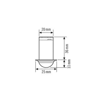 ESYLUX Compacte Mini Bewegingsschakelaar (Compleet) -, Verzenden