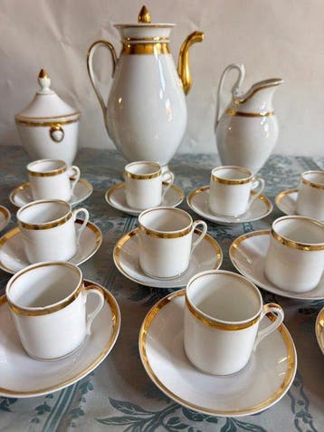 Porcelaine de Paris - Koffieservies (29) - Second Half S., Antiek en Kunst