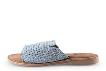 Lazamani Slippers in maat 39 Blauw, Slippers, Lazamani, Zo goed als nieuw, Verzenden