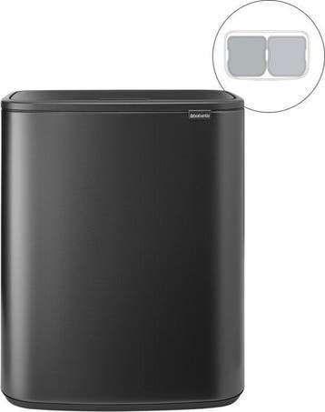 2dekans | Brabantia Bo Touch Bin Prullenbak - 2 x 30 liter -, Ophalen of Verzenden