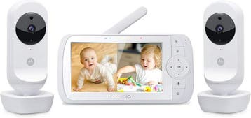 Motorola 5 duo monitor: Retour deal, OP = OP! (babyfoon), Kinderen en Baby's, Babyfoons, Verzenden, Zo goed als nieuw, 250 meter of meer