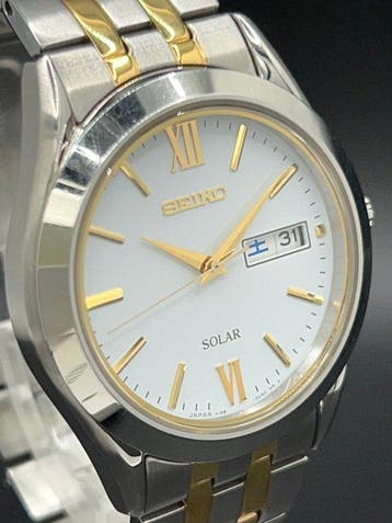 Seiko - Solar - Zonder minimumprijs - V158-0BA0 - Heren -