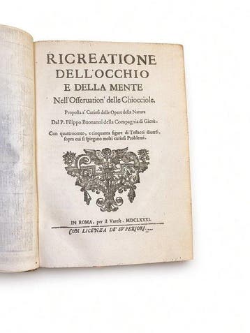 F. Buonanni - Ricreatione dell’occhio e della mente