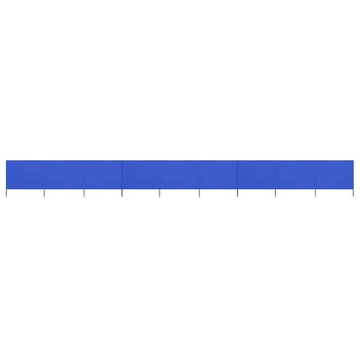 vidaXL Windscherm 9-panelen 1200x160 cm stof azuurblauw, Jardin & Terrasse, Parasols, Envoi