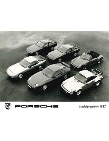 1987 PORSCHE PROGRAMMA PERSFOTO, Ophalen of Verzenden