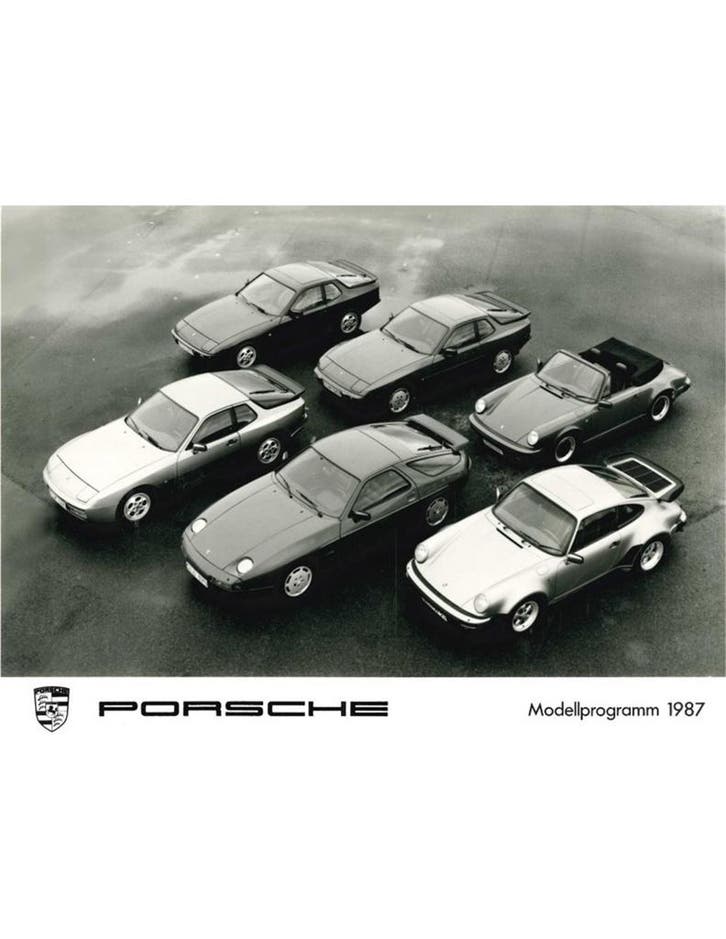 1987 PORSCHE PROGRAMMA PERSFOTO, Livres, Autos | Brochures & Magazines, Enlèvement ou Envoi